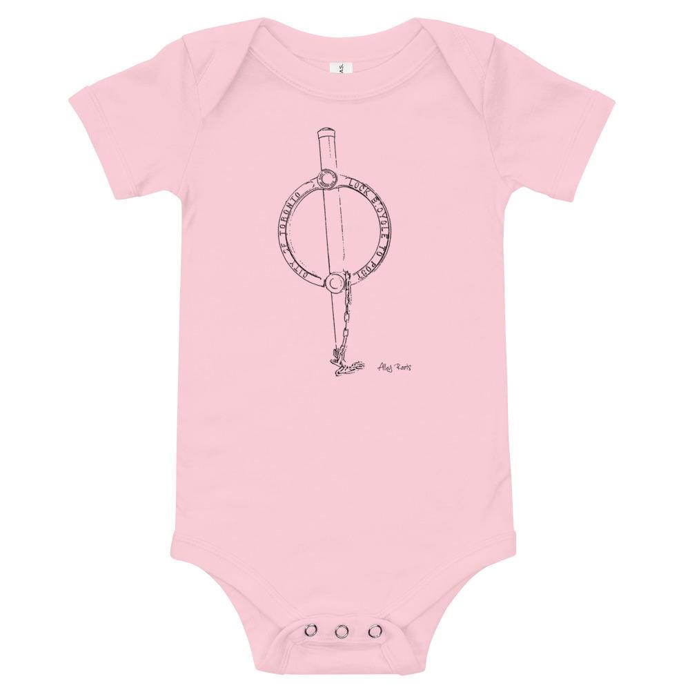 Bike Post | Short Sleeve Onesie | Toronto Collection - Alley Roots