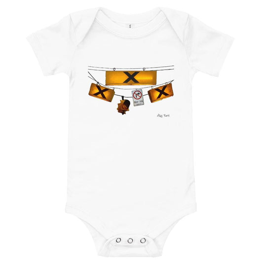 Crosswalk | Short Sleeve Onesie | White | Toronto Collection - Alley Roots