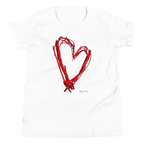 Heart | Youth Tee | White | Toronto Collection - Alley Roots