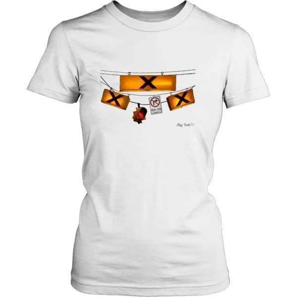 Crosswalk T-Shirt For Her | White | Toronto Collection - Alley Roots