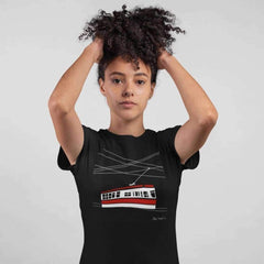 Streetcar T-Shirt for Her | Black | Toronto Collection - Alley Roots